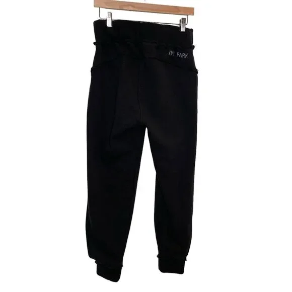 Adidas x Ivy Park Sweatpants Open Leg Side Slit Sweats Rare Size Small